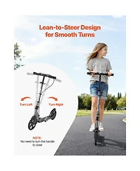 Sevorley Foldable Kids Kick Scooter with Adjustable Height Handlebar, 2 Wheels
