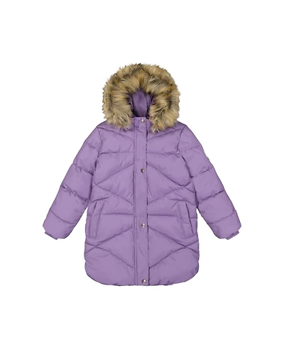 Deux par Deux Toddler Girls ( 2T to 5T ) Long Winter Puffer Coat