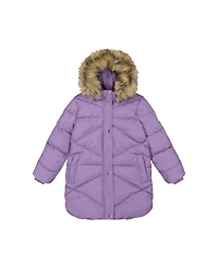 Deux par Deux Toddler Girls ( 2T to 5T ) Long Winter Puffer Coat