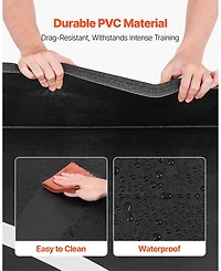 Sevorley Roll-Up Wrestling Mat, 10 x 10 ft Xpe Foam Martial Arts Training Mat with Circles