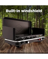 Hike Crew 2-Burner Gas Camping Stove and Griddle