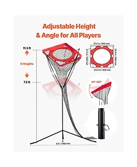 Sevorley Volleyball Setter Training Net, Height and Angle Adjustable Target Trainer