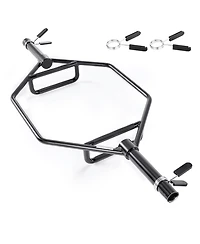 Sevorley Trap Bar Hex Bar with Knurled Grips, 2-Inch Shrug Barbell, 800 lbs Capacity for Home Gym