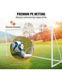 Sevorley Portable Soccer Goal, 12 x 6 ft Backyard Soccer Net with Carry Bag for Kids and Adults