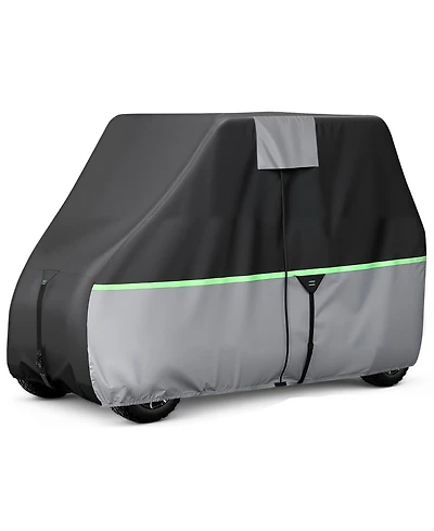 Sevorley Passenger Golf Cart Cover, 600D Oxford, Waterproof with 3 Zipper Doors