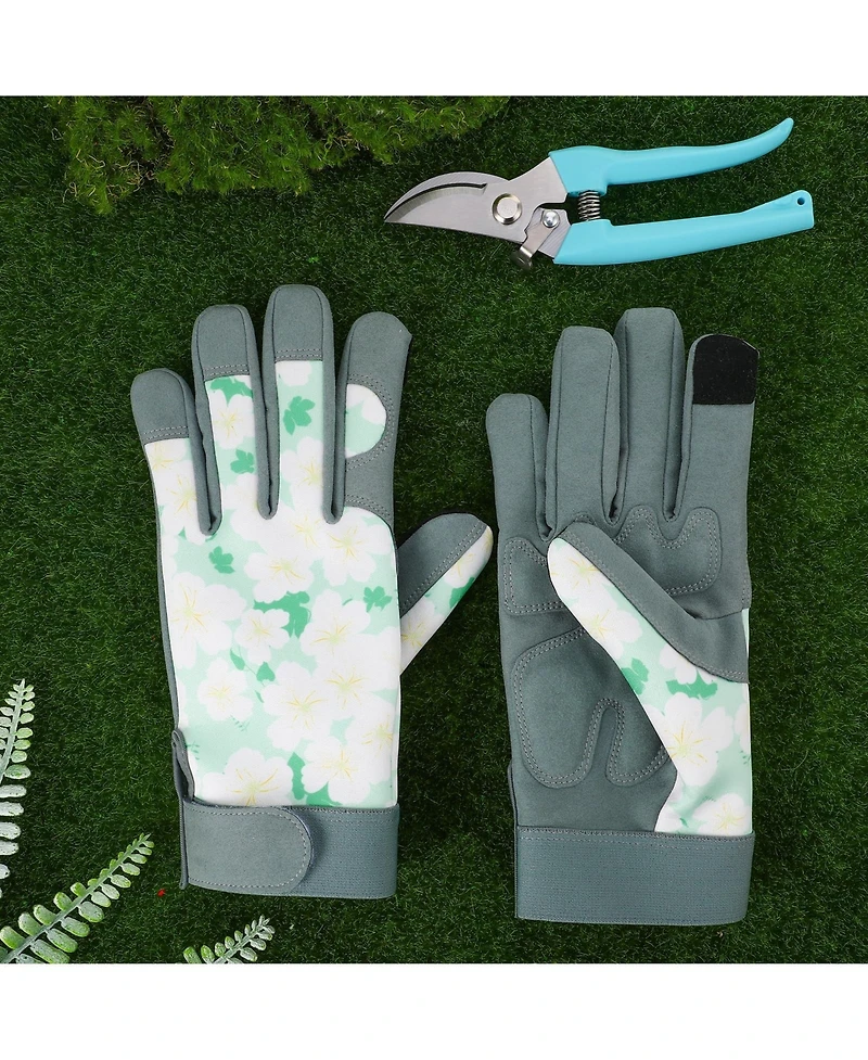 Xdovet Garden Pruning Shears Gloves Set Stainless Steel Trimming Tools