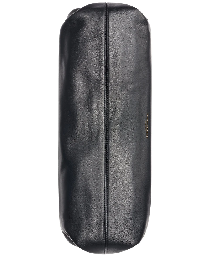 Donna Karan New York Poplin Extra-Large Leather Clutch