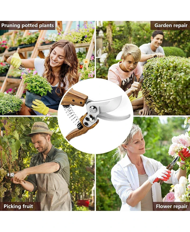 Xdovet Professional Pruners Garden Tree Trimmers Secateurs Shears Hand Pruner Clippers