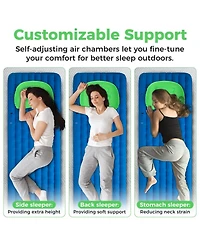 Piscifun Ultralight 90g Inflatable Camping Pillow Ergonomic Support Waterproof Leak Proof Portable Travel