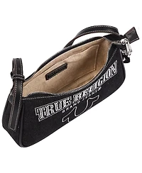 True Religion Women's Bling Logo Denim Shoulder Bag