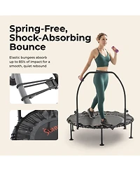 Sunny Health & Fitness Active 48-Inch Fitness Trampoline with Adjustable Handlebar