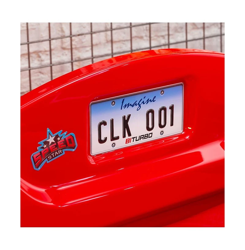 Cilek Kids Room BiTurbo Twin-Size Race Car Bed, - Remote Control, Led Lights, Sound Fx