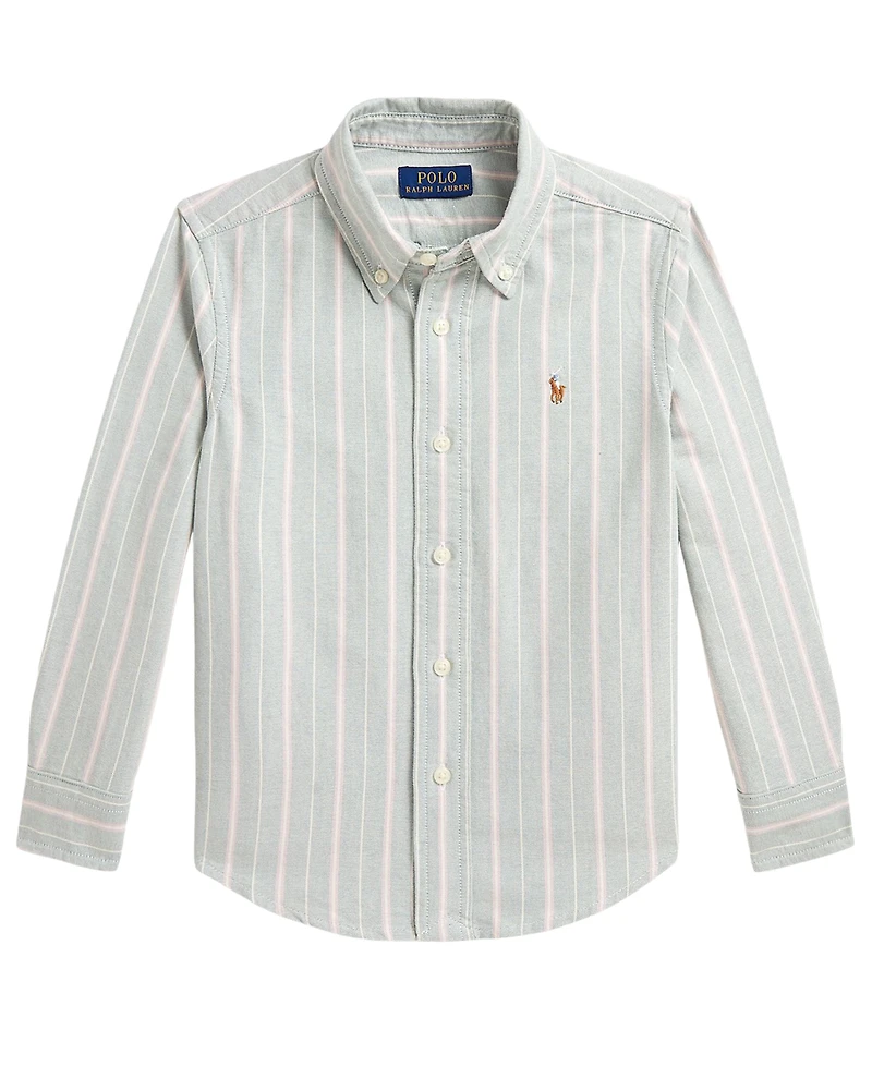 Polo Ralph Lauren Boys' 2T-7 Striped Oxford Shirt