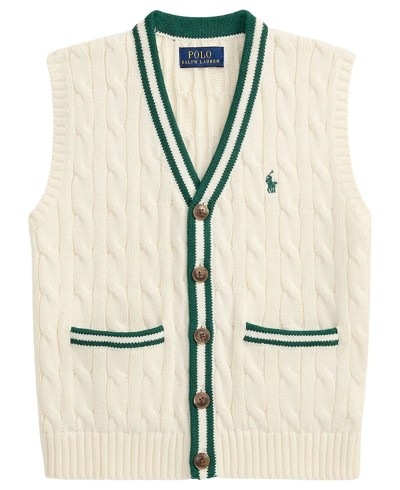 Polo Ralph Lauren Boys' 2T-7 Relaxed Fit Sweater Vest