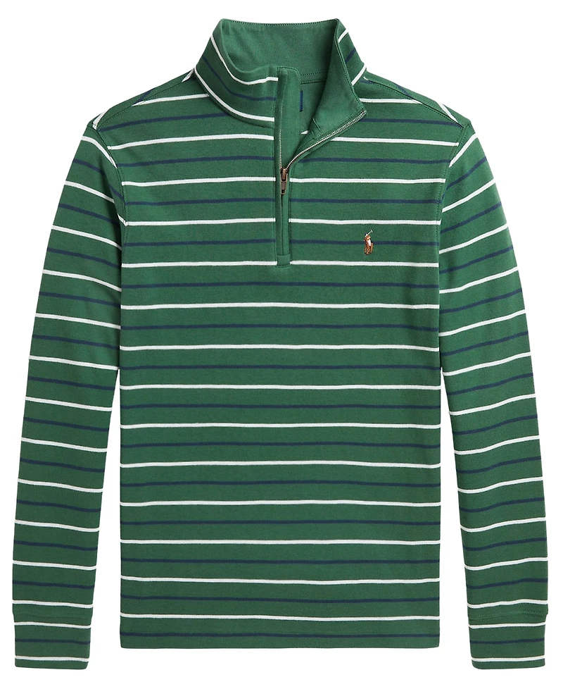 Polo Ralph Lauren Boys' 8-20 Interlock Quarter-Zip Shirt