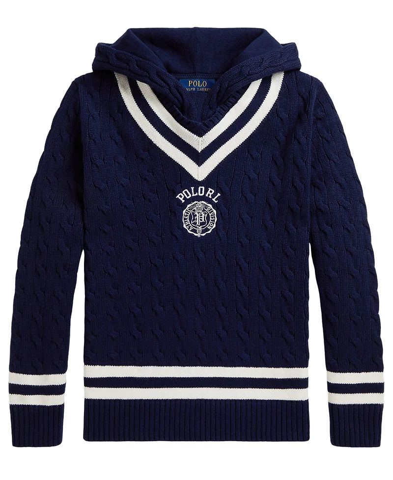 Polo Ralph Lauren Boys' 8-20 Hooded Cricket Sweater