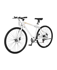 Sevorle 700c Hybrid Bike with 7-Speed, Disc Brakes and Aluminum Frame for Men and Women
