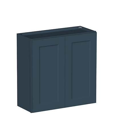 Boyel Living W30" Dove Wall Cabinet with Full Overlay Hdf Door for Custom Kitchen or Bathroom
