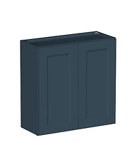 Boyel Living W30" Dove Wall Cabinet with Full Overlay Hdf Door for Custom Kitchen or Bathroom