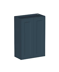 Boyel Living Standard Wall Cabinet 2 Door Shelves, Ready to Assemble Kitchen with Solid Wood Frame