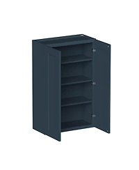 Boyel Living Standard Wall Cabinet 2 Door 3 Shelves, Ready to Assemble Kitchen Cabinet with Solid Wood Frame
