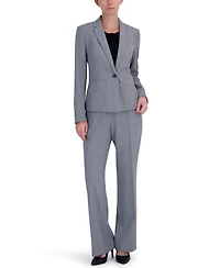 Kasper Women's Stretch Crepe One Button Blazer, Regular & Petite