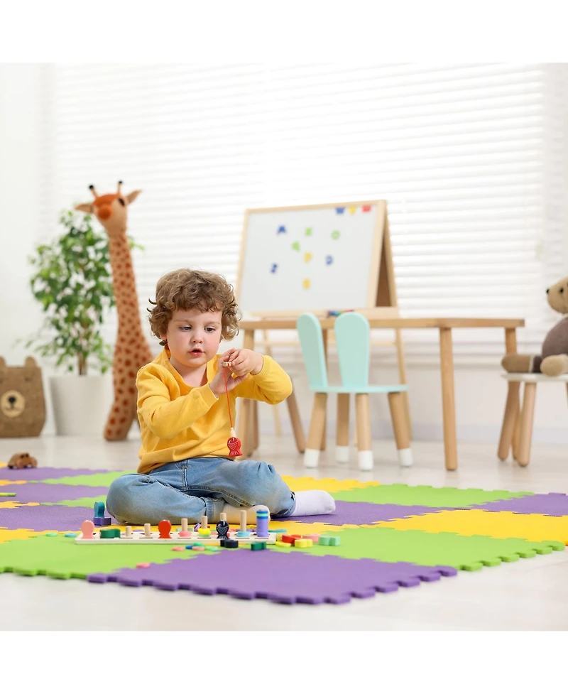 BalanceFrom Fitness Thick Interlocking Puzzle Foam Exercise Play Mats