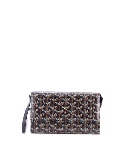 Pre-Owned Goyard Varenne Continental Wallet with Strap Coated Canvas