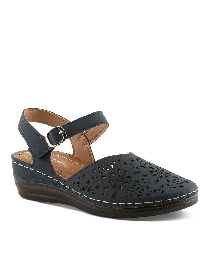 Patrizia Women's Wedge Sandal with Adjustable Strap