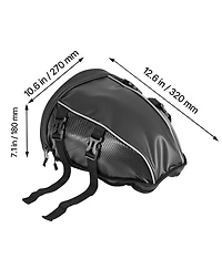 Sevorley Motorcycle Tail Bag, 10 L Rear Seat Luggage with Waterproof Rain Cover and Shoulder Strap