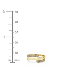And Now This Cubic Zirconia 18k Gold Plated Brass Coil Ring, Macy's Exclusive