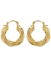 And Now This Twisted Hoop Earrings