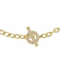And Now This Cubic Zirconia Toggle Necklace