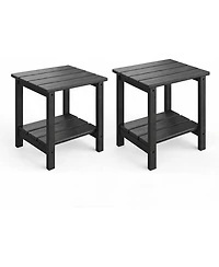 homfan Set of 2 Hdpe Side Table