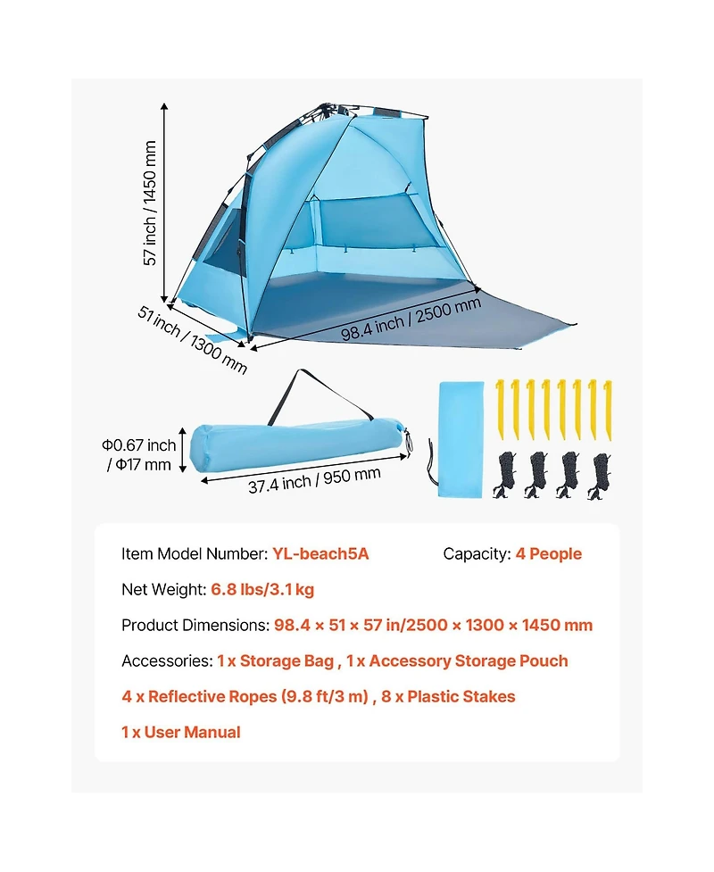 Sevorley Aluminum Hard Shell Rooftop Tent for 2-3 Person with Led Light and Thick Mattress