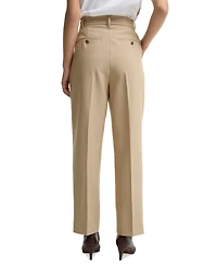 Barbour Women's Fawne Straight-Leg Pleated Trousers