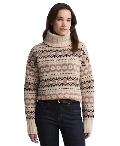 Barbour Women's Helen Fair Isle Turtleneck Sweater