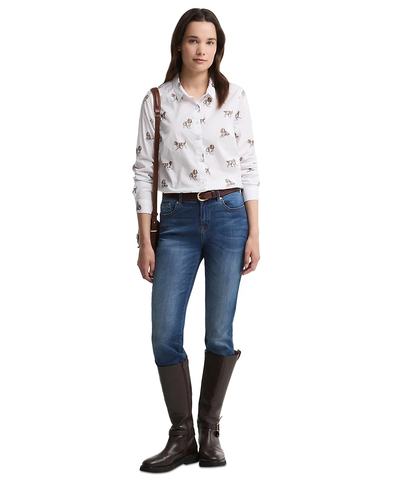 Barbour Women's Brambles Collared Neck Long-Sleeve Shirt