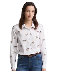 Barbour Women's Brambles Collared Neck Long-Sleeve Shirt