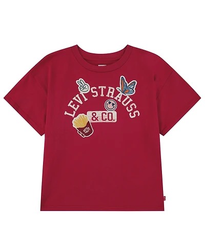 Levi's Girls' 7-16 Patches Oversized T-Shirt