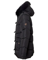 Kensie Girl Girls' 6-16 Bow Hooded Puffer Jacket