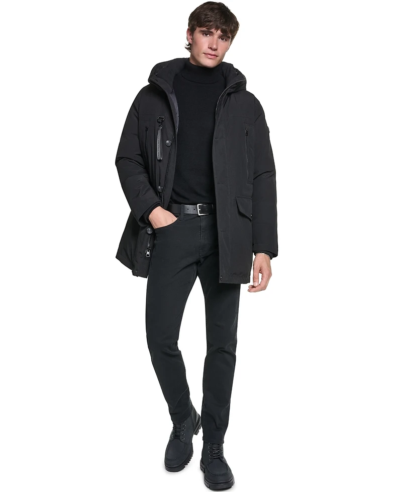 Karl Lagerfeld Paris Men's Signature Parka Jacket