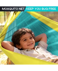 Piscifun Camping Hammock With Mosquito Net Portable Tree Straps For Outdoor Hiking Beach Backyard