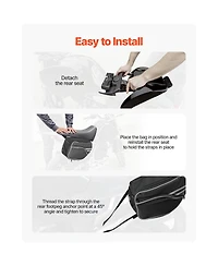 Sevorley Motorcycle Saddlebag, 30 L Dual Side Bags with Waterproof Rain Cover and Straps