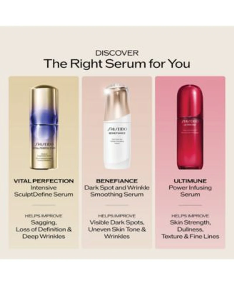 Shiseido Vital Perfection Intensive Sculptdefine Serum First At Macys