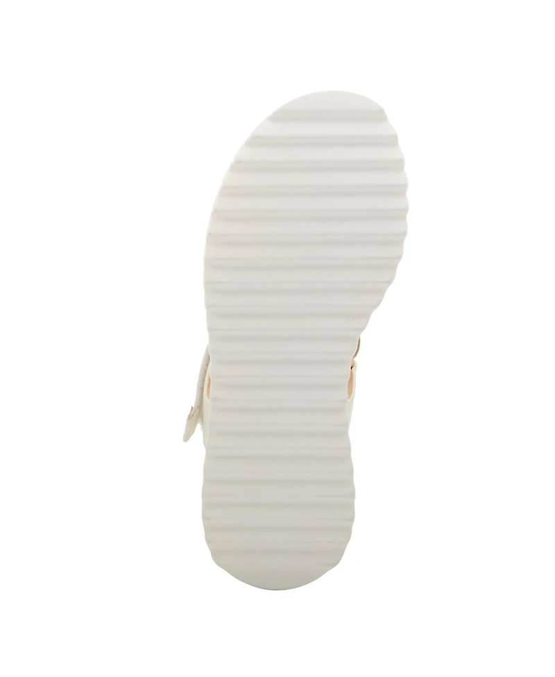 Azura Women's Coolbeans Wedge Sandal with Adjustable Strap