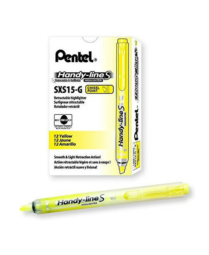 Pentel Handy-line S Highlighter Dozen Box