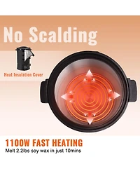 Sevorley Electric Wax Melter for Candle Making, 6.5 L with Easy Pour Spout