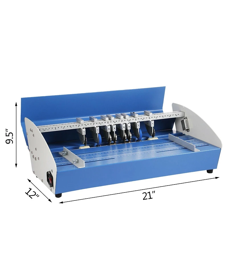 Sevorley Electric Paper Creasing and Scoring Machine, 21 Inch 3-in-1