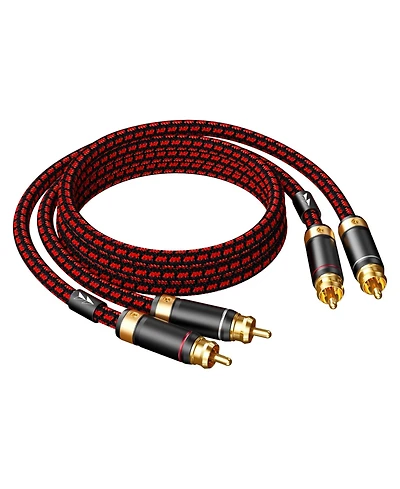Lofree Audiophile 2 Male Rca Stereo Audio Cable 4N Oxygen Free Copper Heavy Duty HiFi Sound